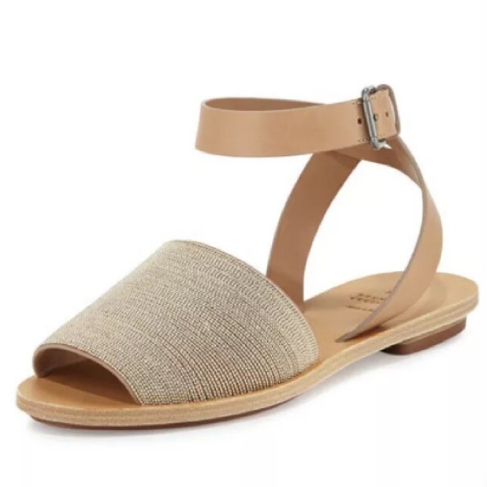 NWT Brunello Cucinelli monili ankle-strap sandal